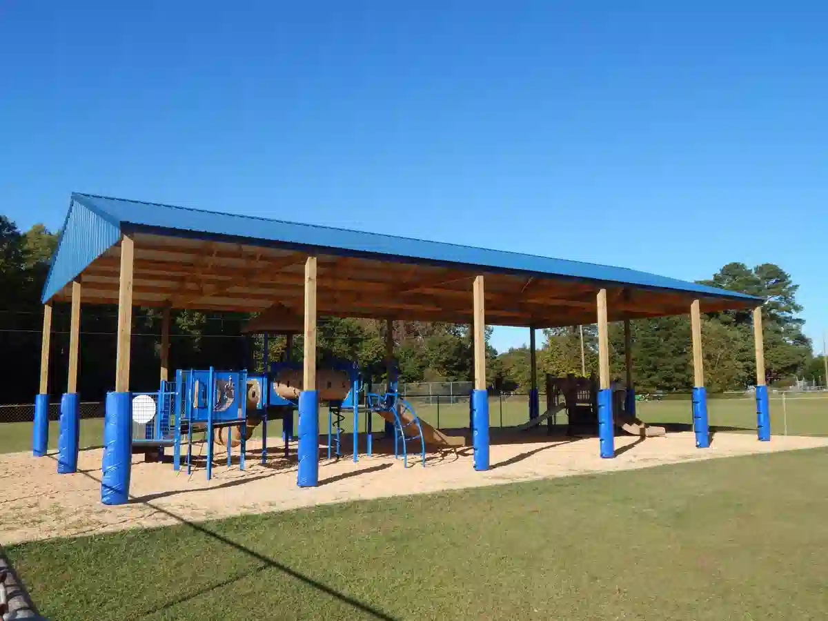 Equipment shelter built by Hoover Building Systems in York County, SC